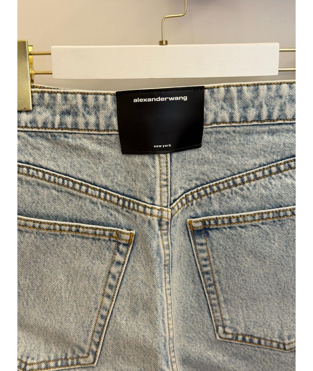 ALEXANDER WANG Синие деним шорты, фото 6