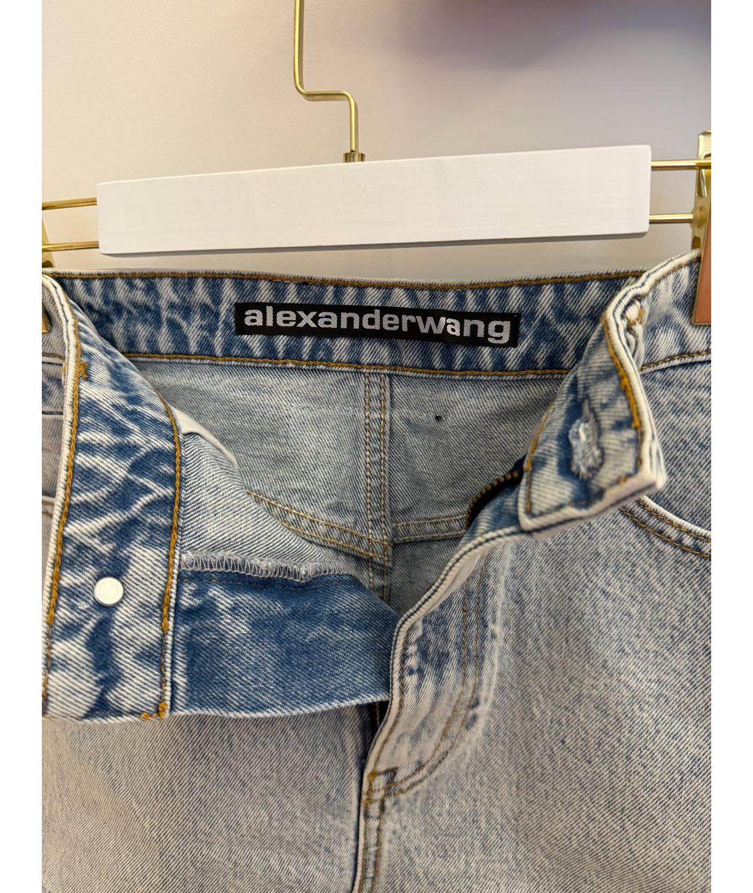 ALEXANDER WANG Синие деним шорты, фото 4
