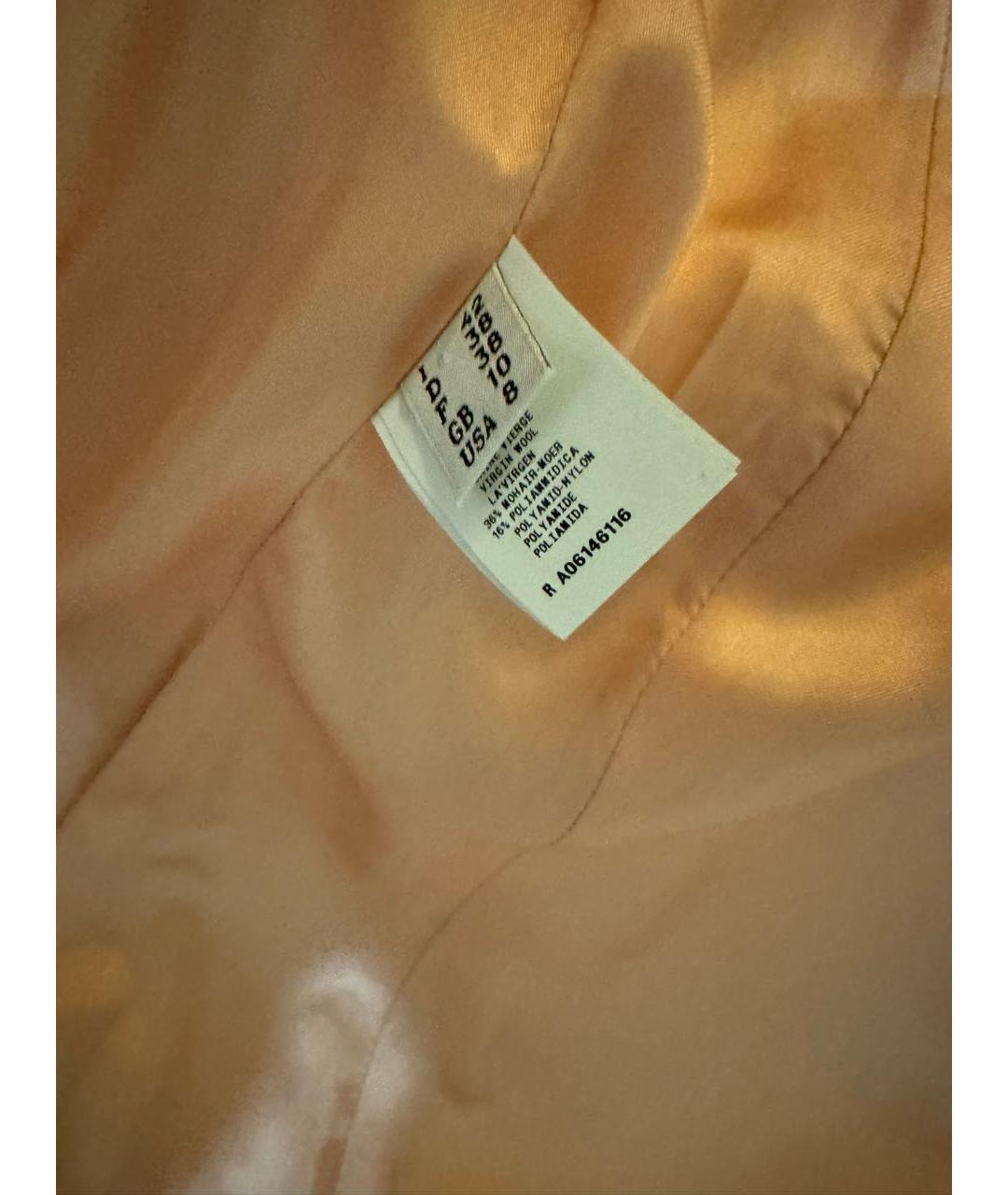 MOSCHINO Розовое шерстяное пальто, фото 3