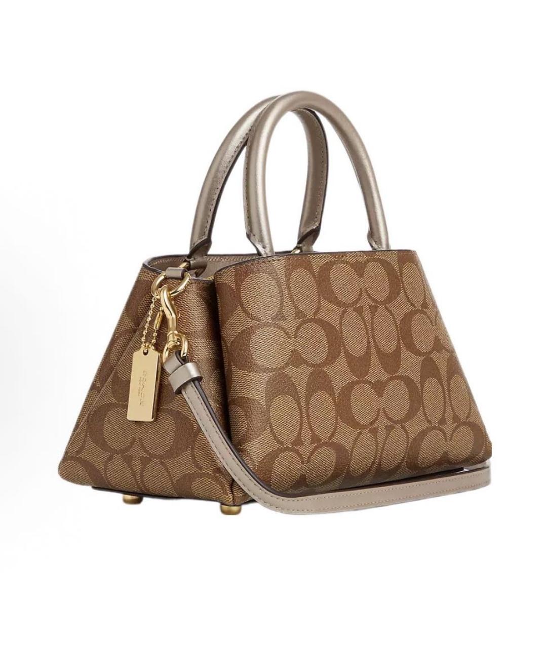 COACH Бежевая сумка через плечо, фото 2