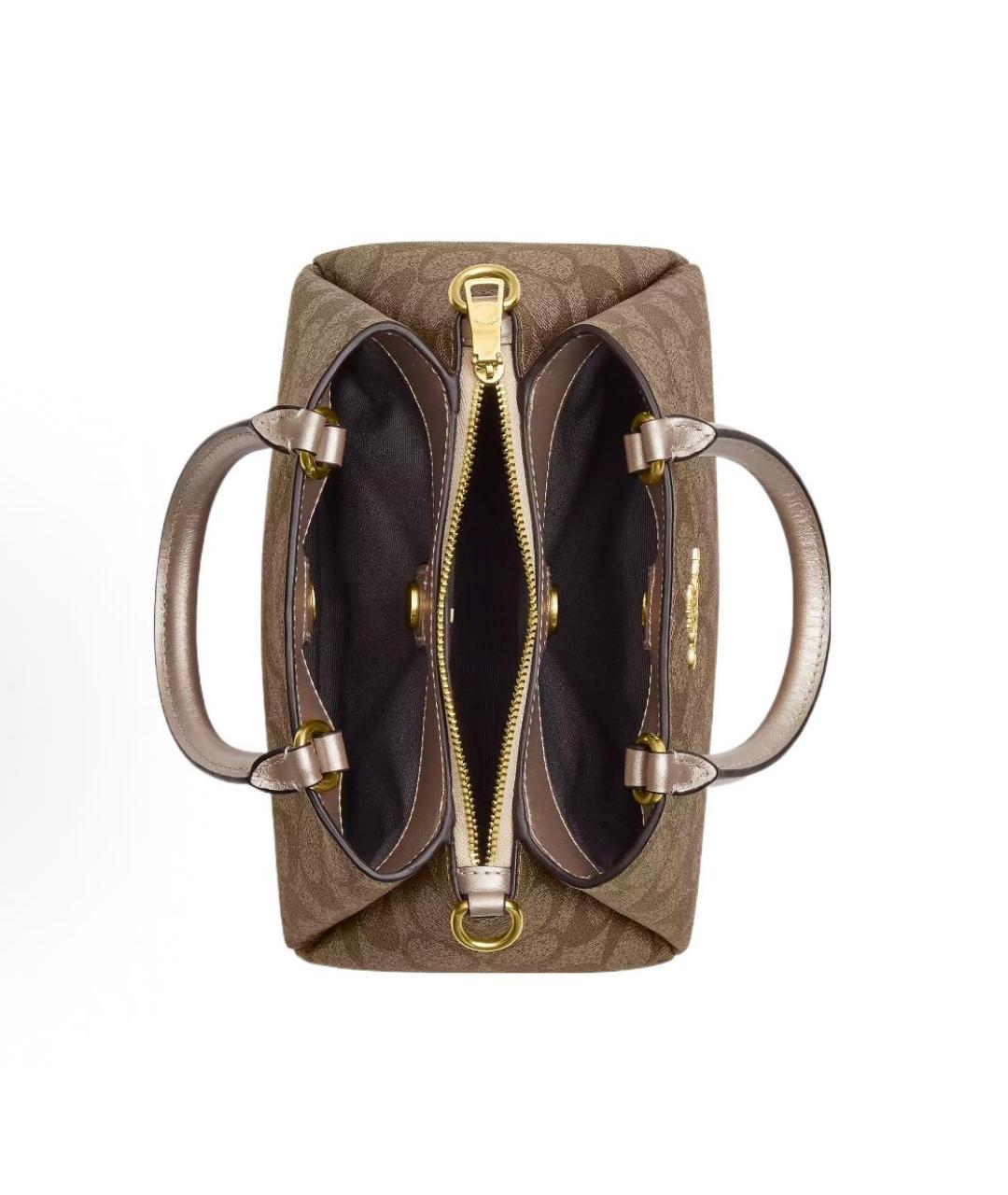 COACH Бежевая сумка через плечо, фото 3