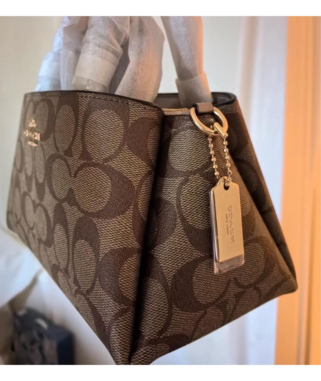 COACH Бежевая сумка через плечо, фото 7