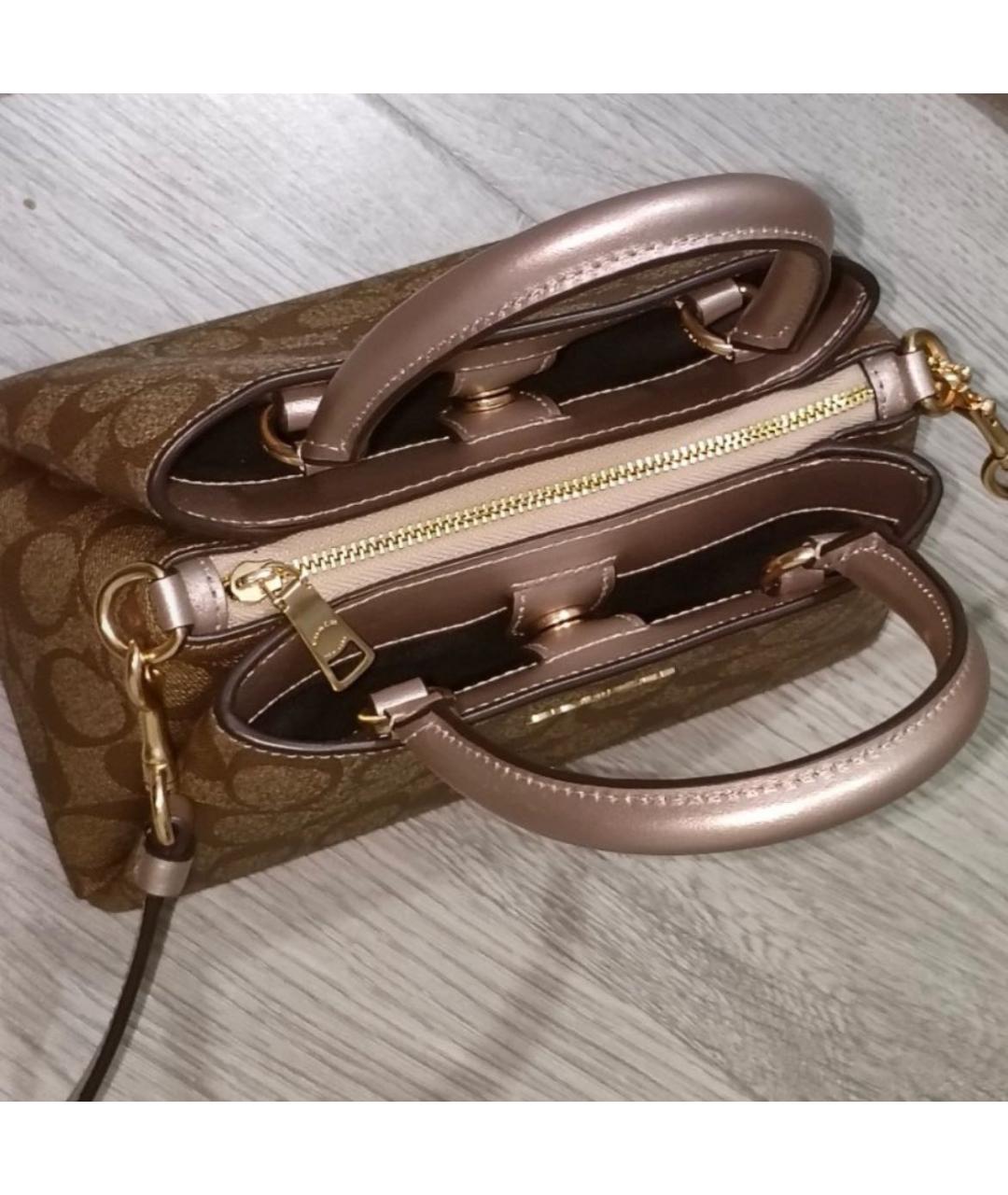 COACH Бежевая сумка через плечо, фото 8