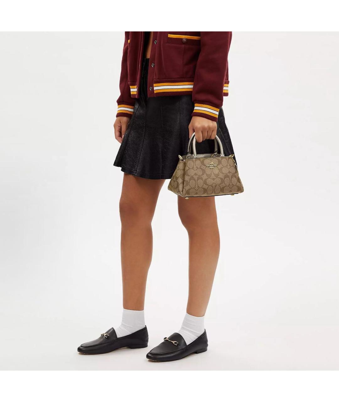 COACH Бежевая сумка через плечо, фото 4