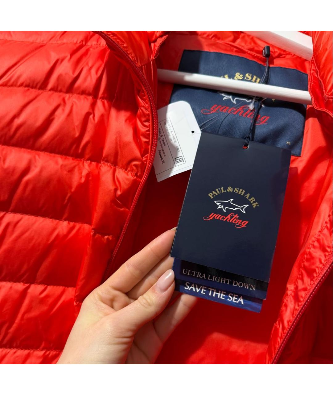 PAUL & SHARK Оранжевый жилет, фото 3