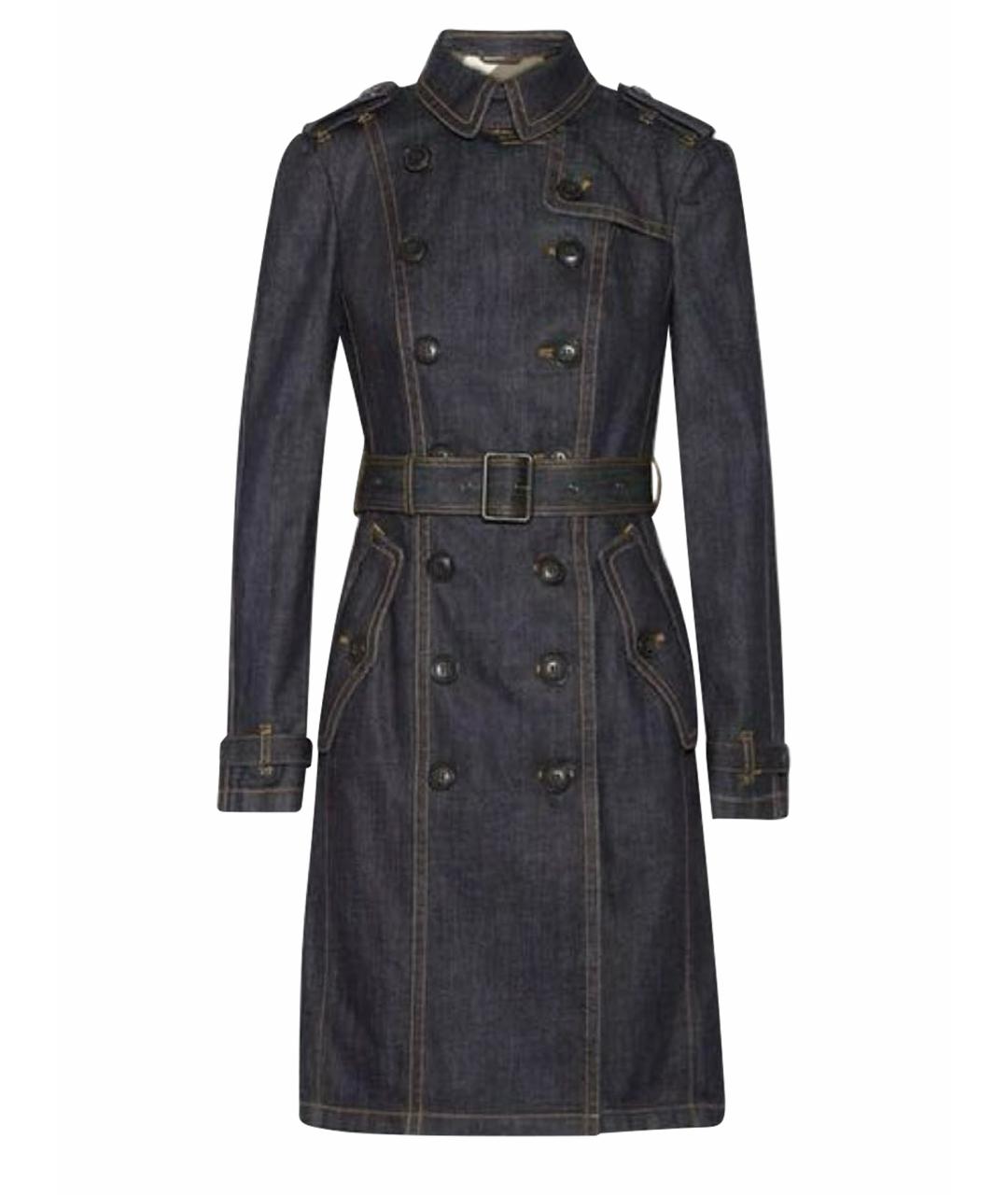 BURBERRY Темно-синий тренч/плащ, фото 1