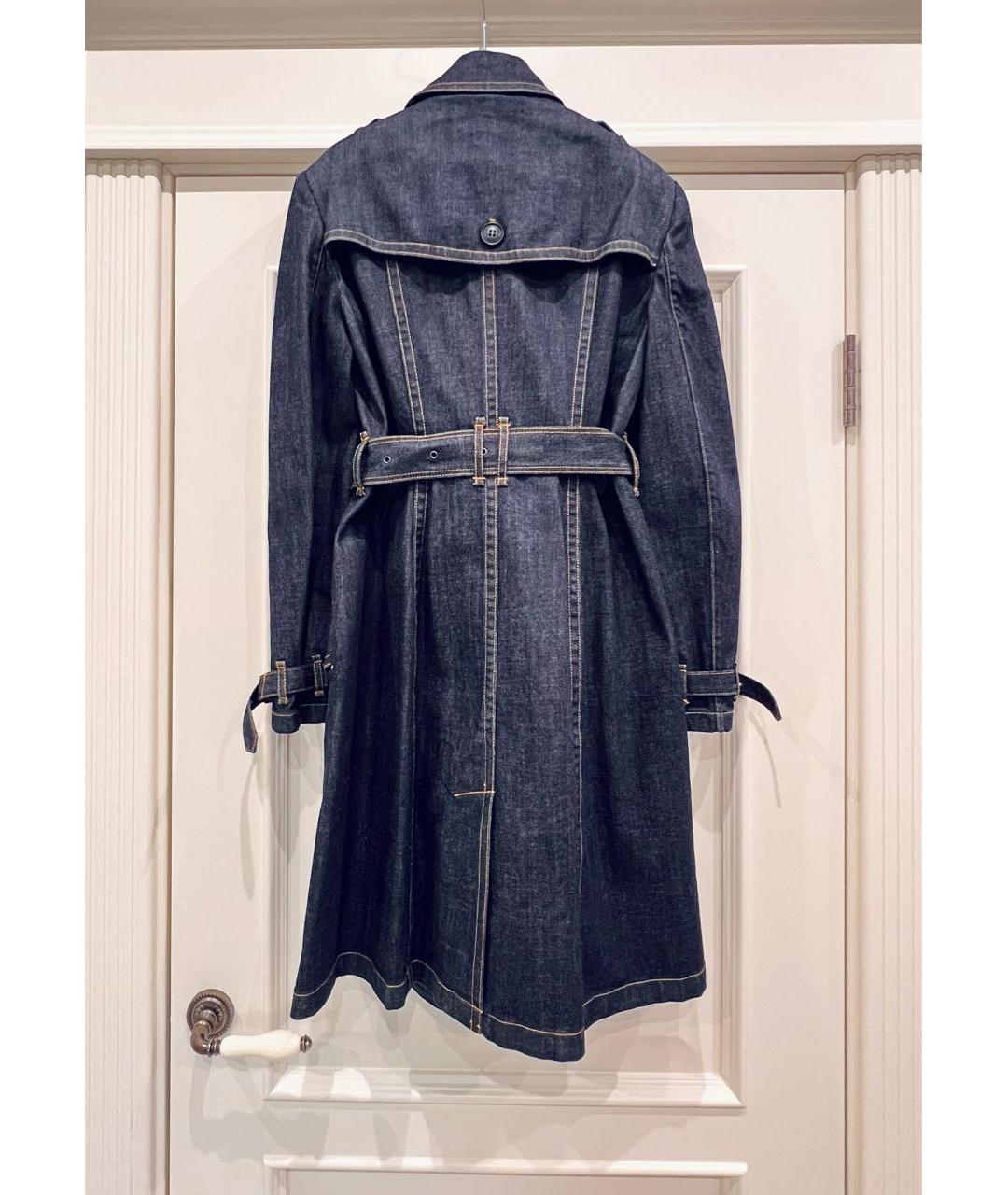 BURBERRY Темно-синий тренч/плащ, фото 3