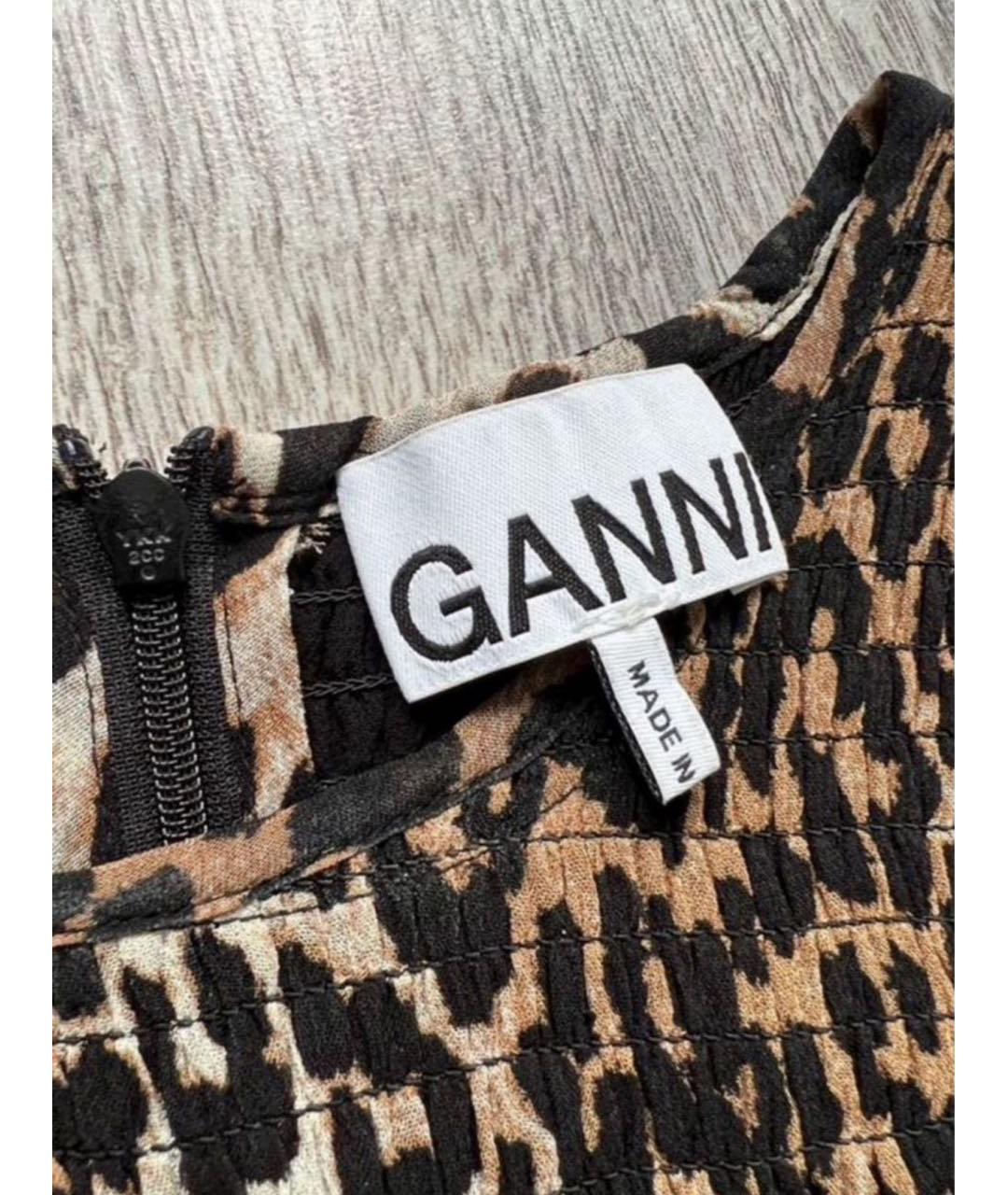 GANNI Шифоновое повседневное платье, фото 3