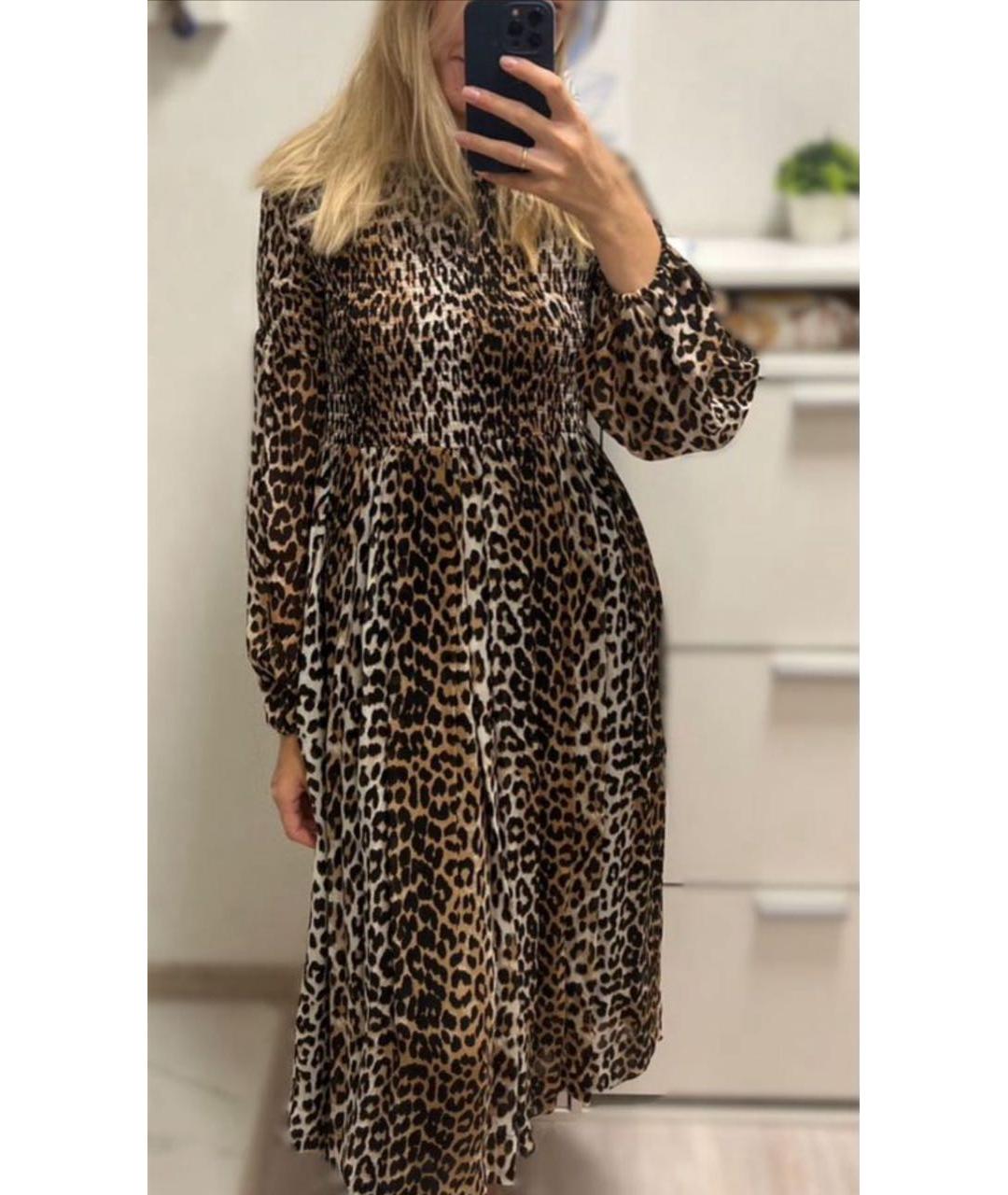 GANNI Шифоновое повседневное платье, фото 2