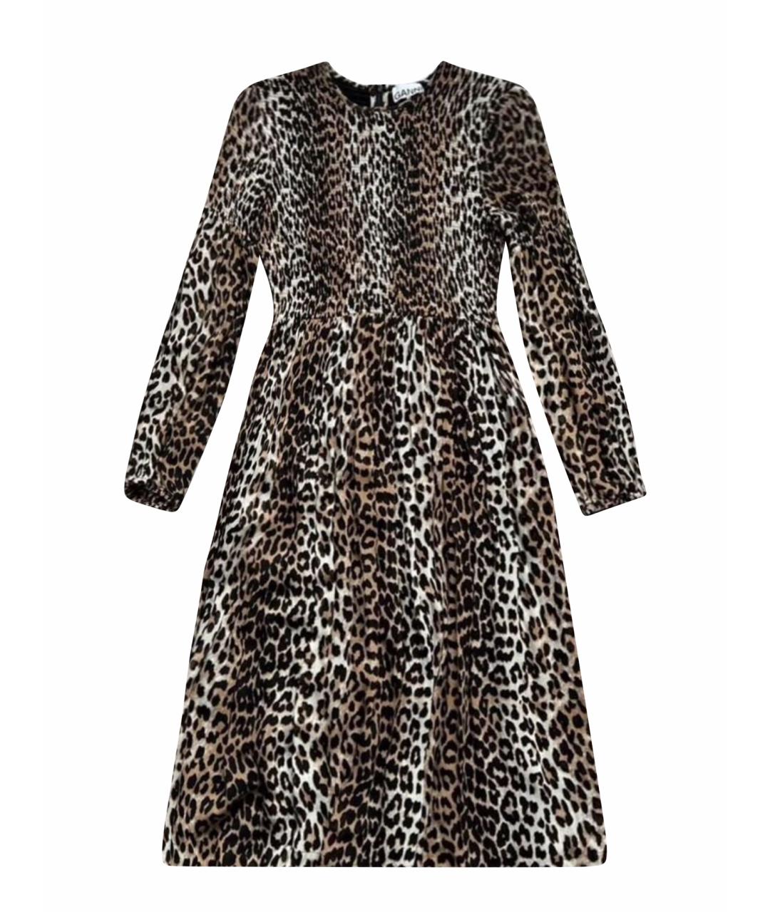 GANNI Шифоновое повседневное платье, фото 1