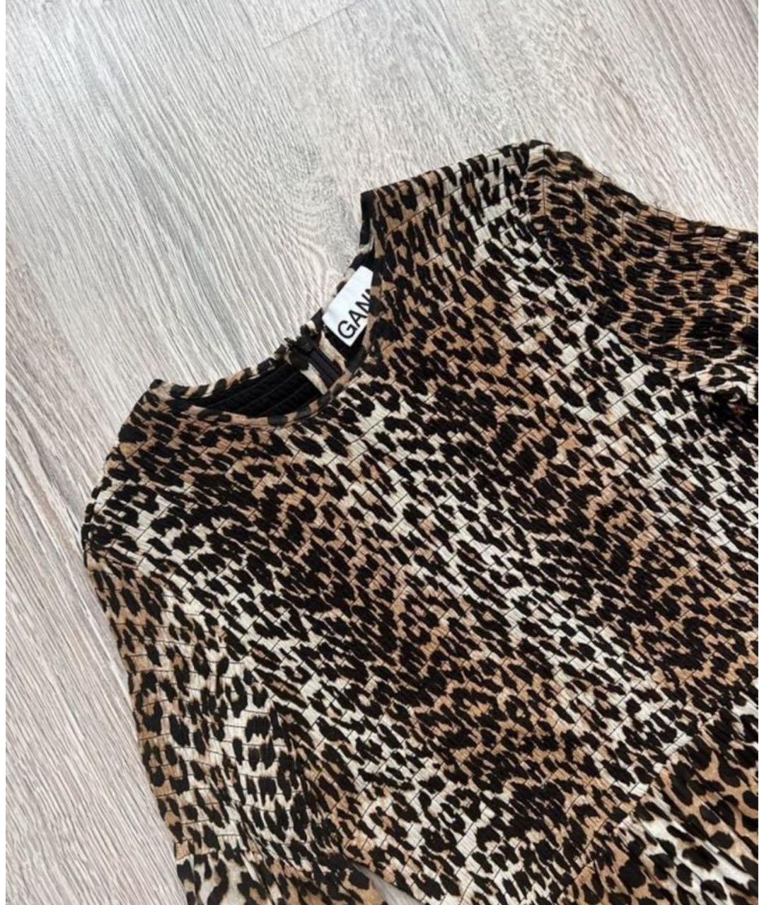 GANNI Шифоновое повседневное платье, фото 4