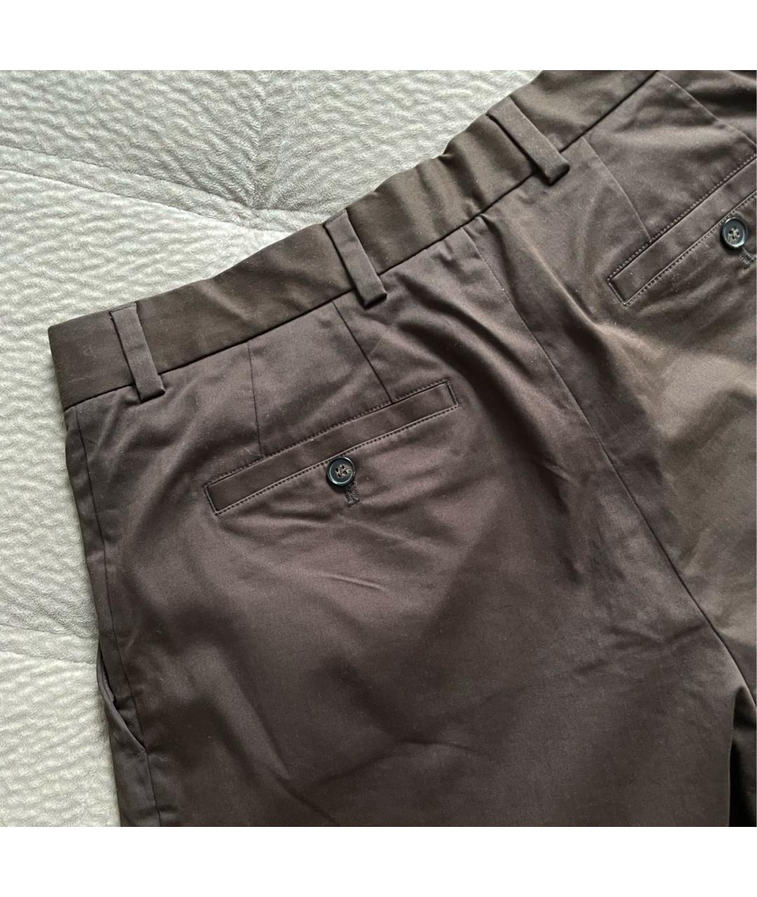 12 STOREEZ Коричневые хлопковые шорты, фото 4