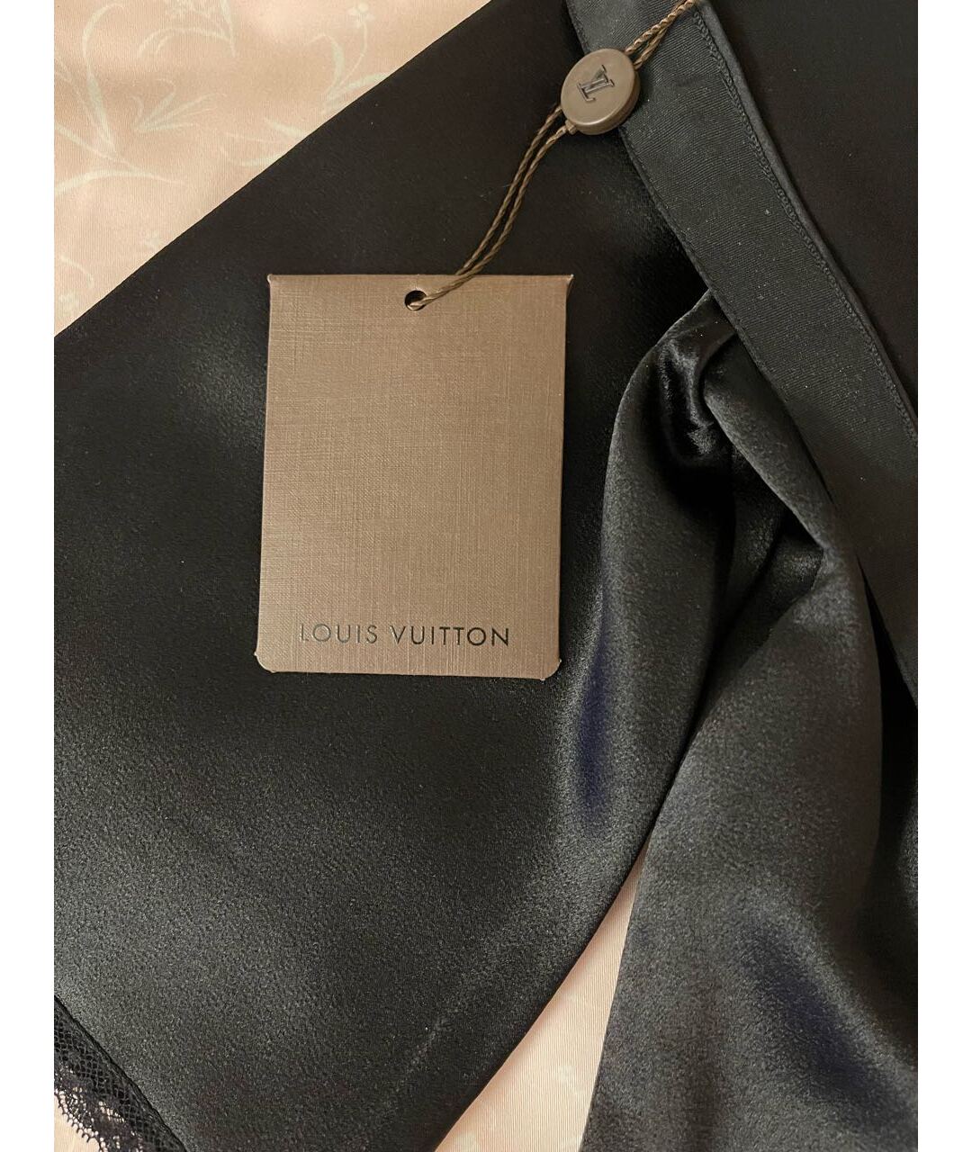 LOUIS VUITTON Черная шелковая рубашка, фото 6