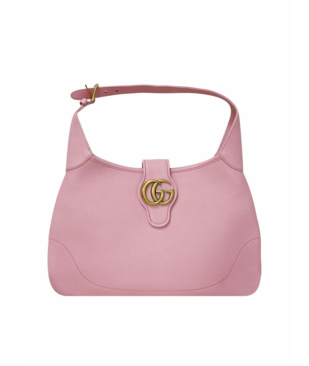 GUCCI Розовая кожаная сумка через плечо, фото 7