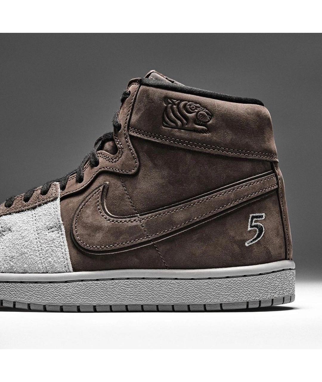 NIKE Коричневые замшевые кроссовки, фото 5
