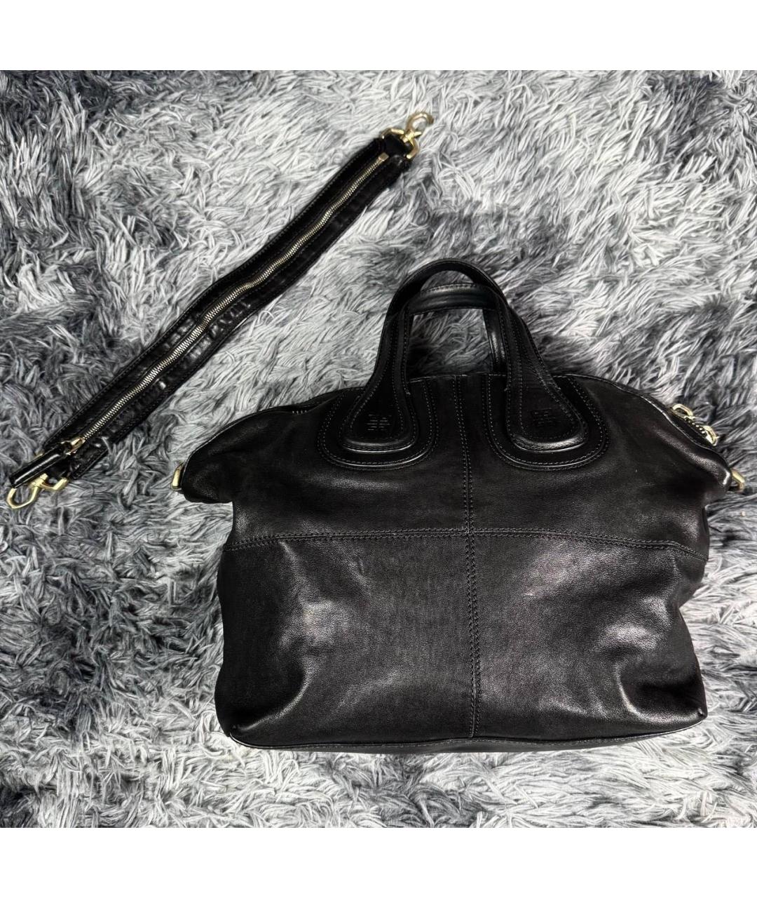 GIVENCHY Черная кожаная сумка с короткими ручками, фото 6