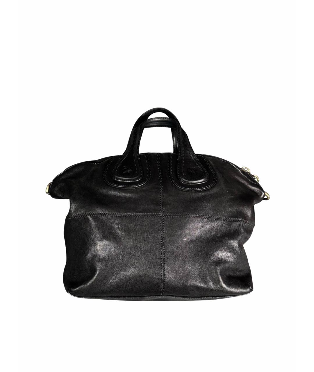 GIVENCHY Черная кожаная сумка с короткими ручками, фото 1