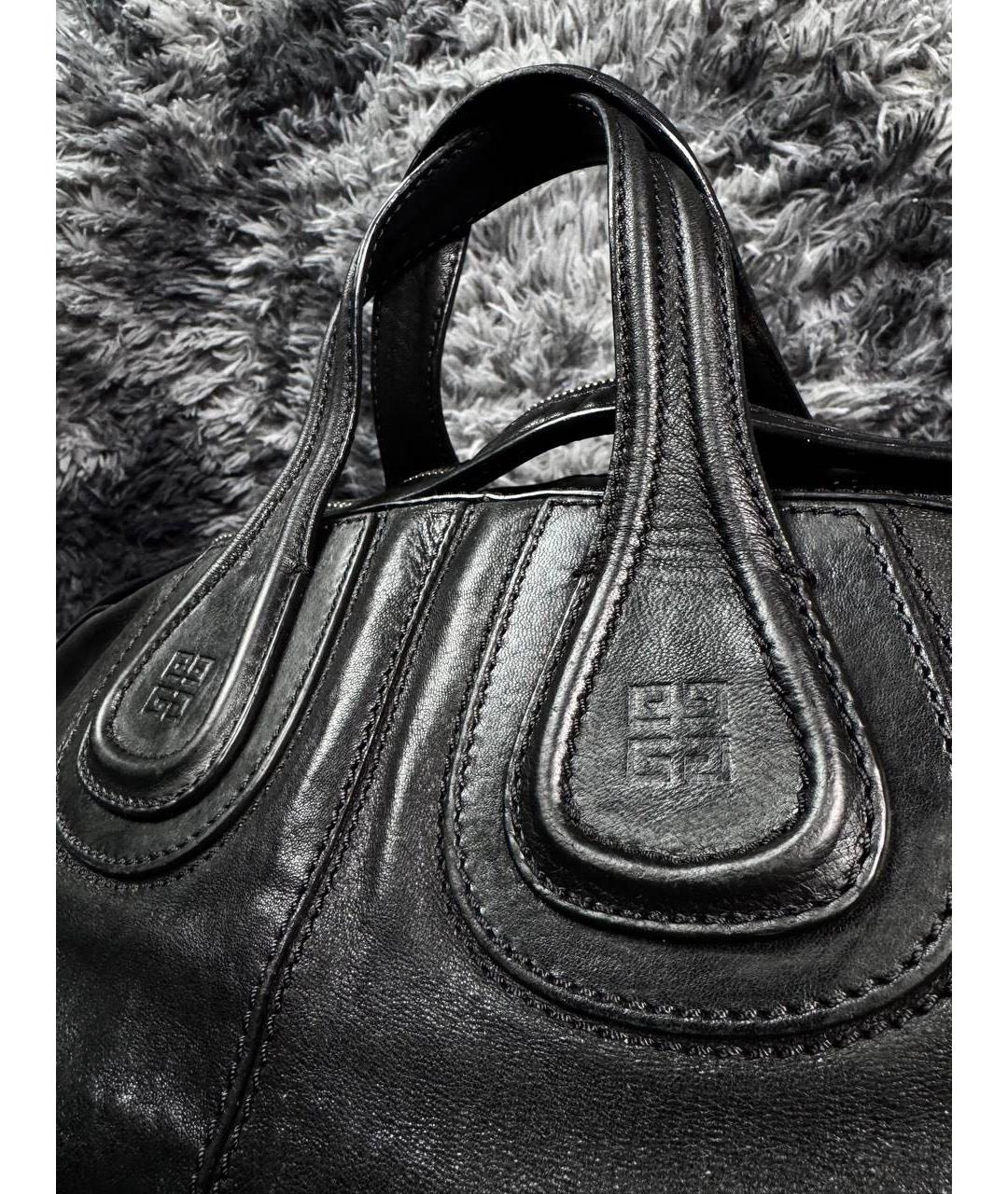 GIVENCHY Черная кожаная сумка с короткими ручками, фото 4