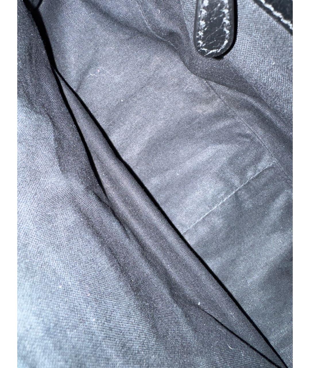 BALENCIAGA Черная кожаная сумка через плечо, фото 7