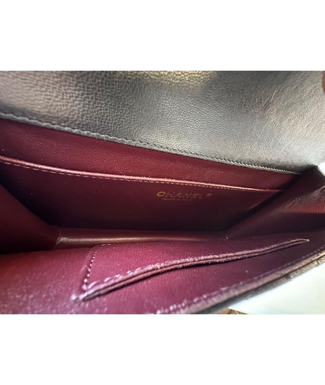 CHANEL Черная кожаная сумка через плечо, фото 4