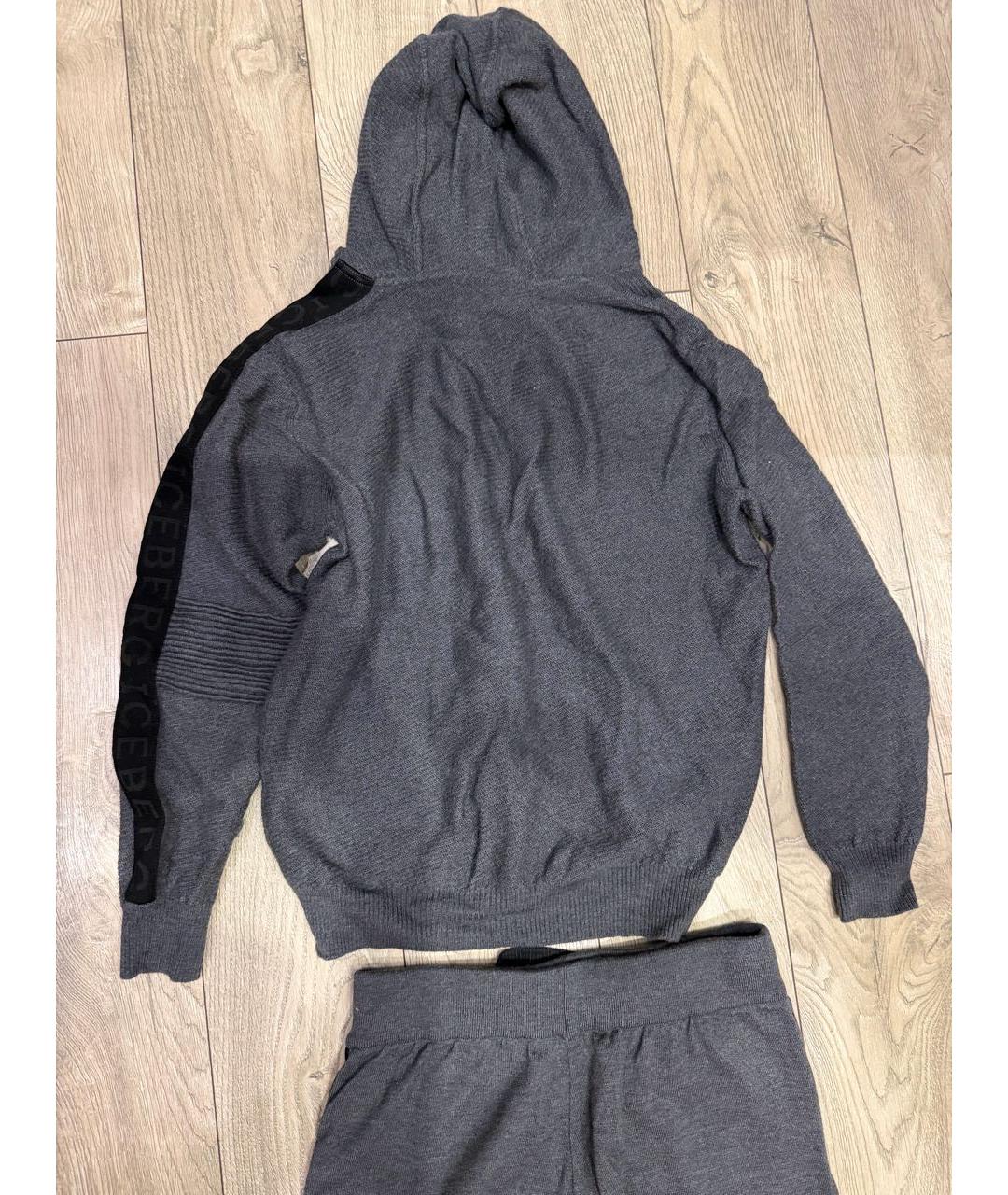 ICEBERG Антрацитовый шерстяной спортивный костюм, фото 6