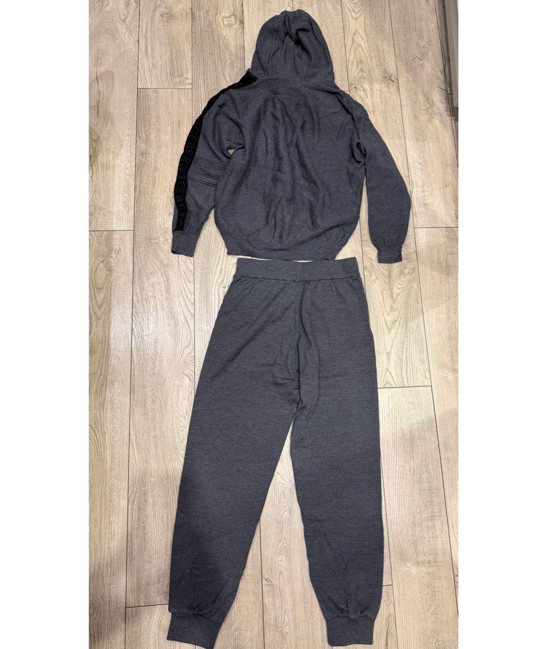 ICEBERG Антрацитовый шерстяной спортивный костюм, фото 4