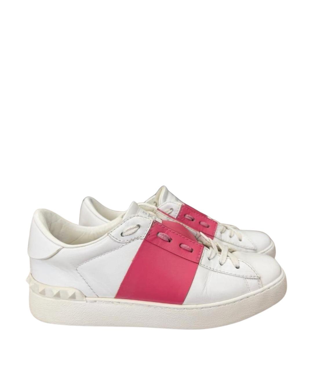 VALENTINO Белые кожаные кроссовки, фото 1