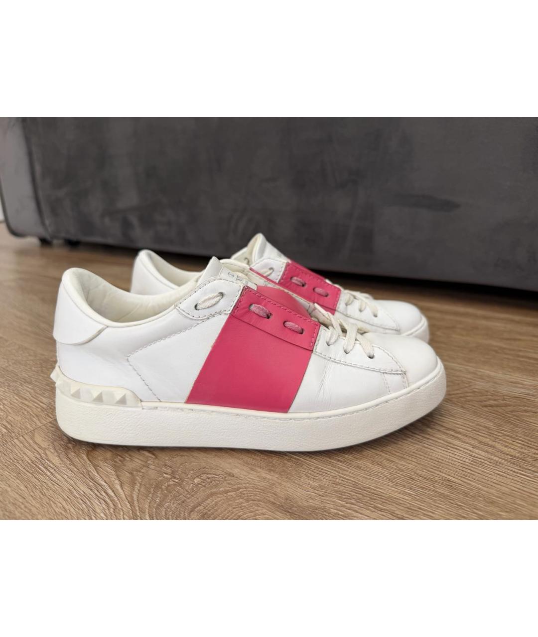 VALENTINO Белые кожаные кроссовки, фото 9