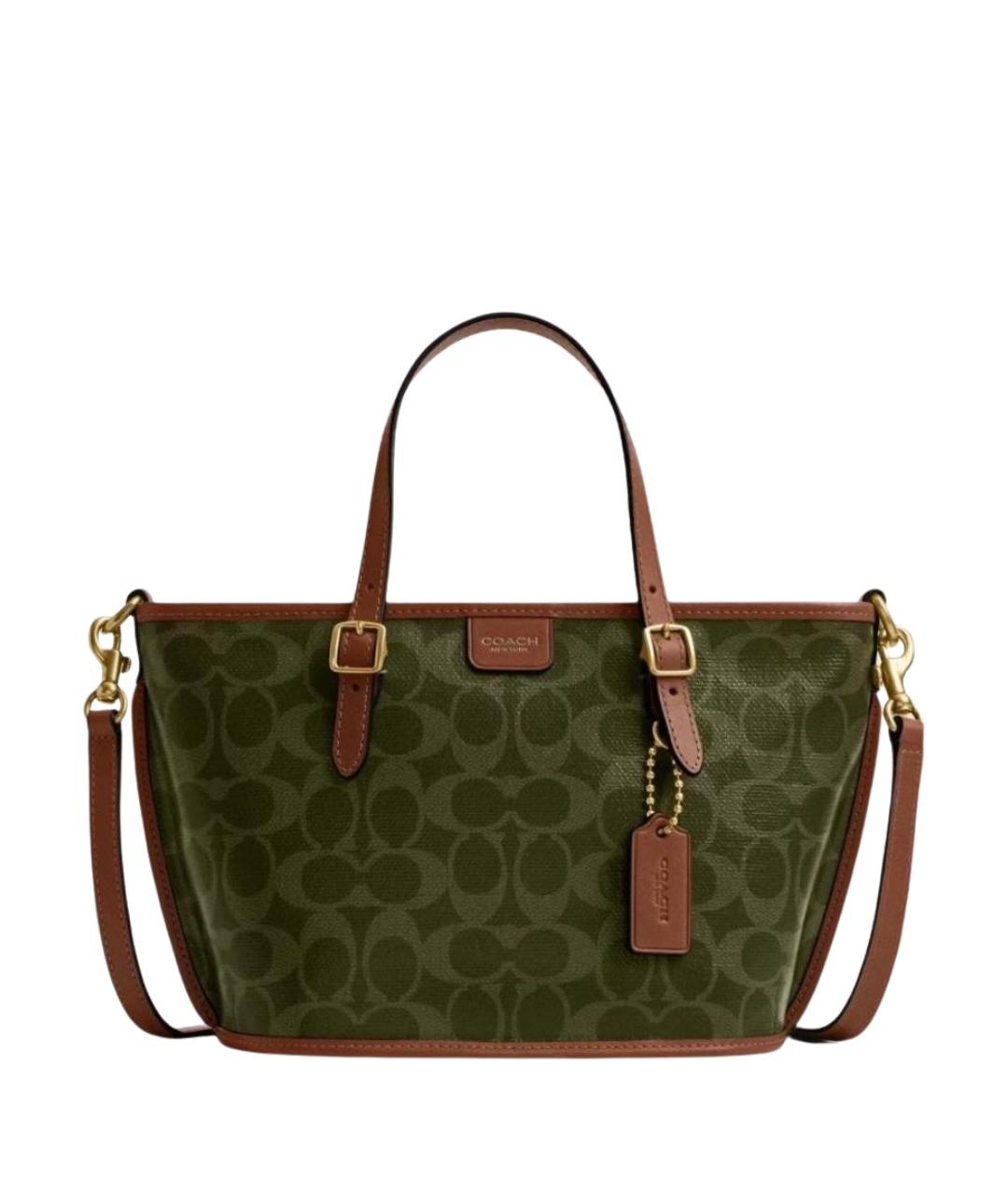 COACH Зеленая сумка тоут, фото 1
