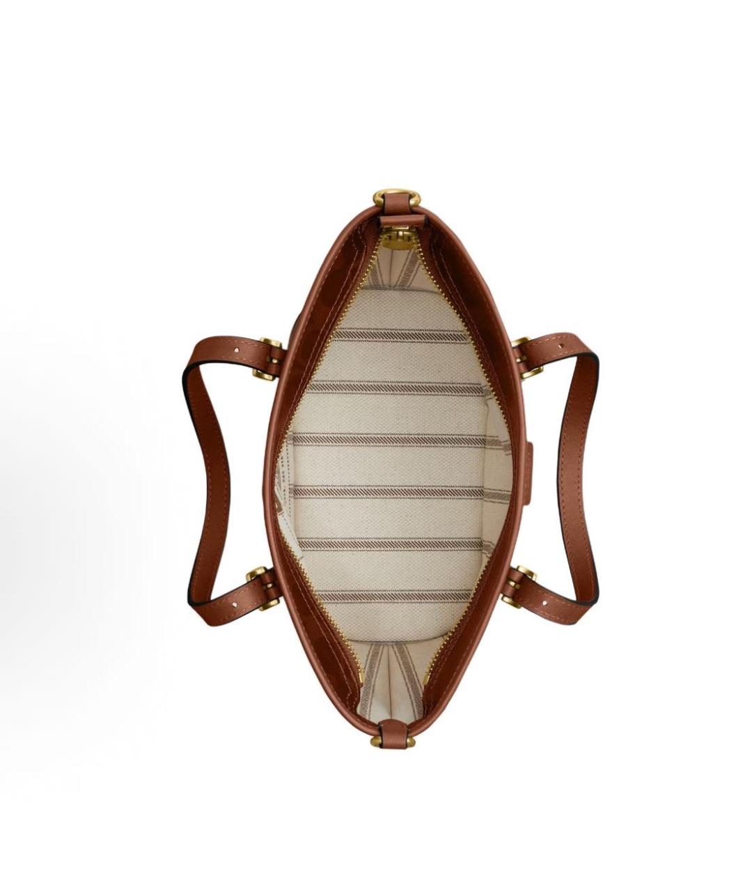 COACH Зеленая сумка тоут, фото 3