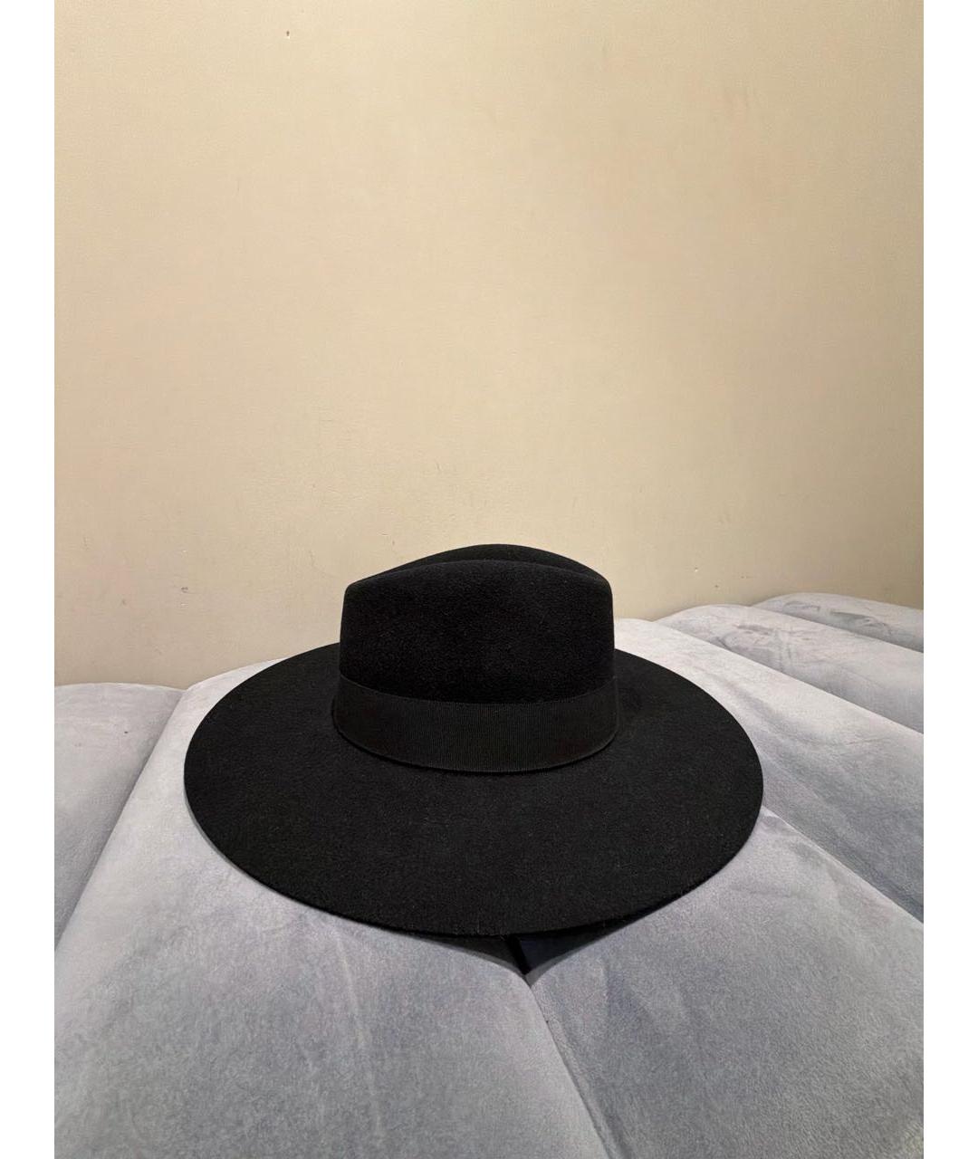 CELINE Черная шерстяная шляпа, фото 3