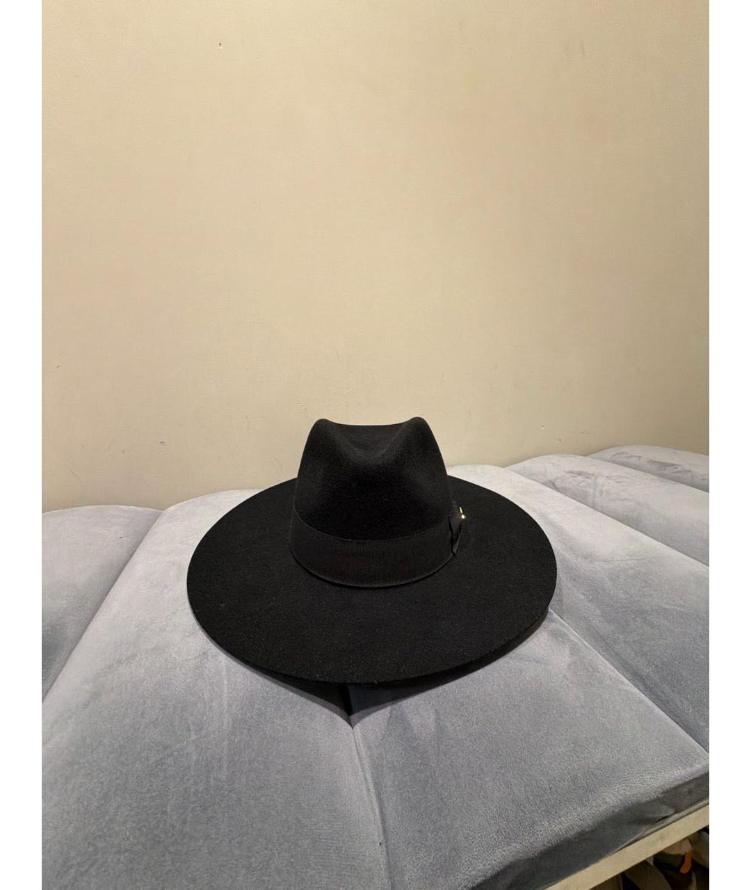 CELINE Черная шерстяная шляпа, фото 2