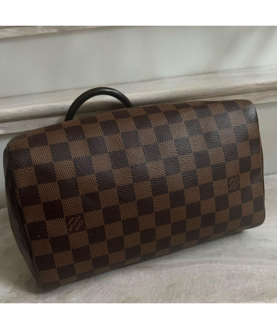 LOUIS VUITTON Коричневая сумка с короткими ручками, фото 6