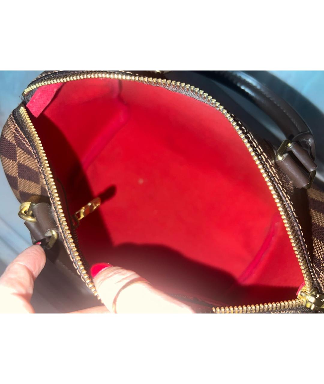 LOUIS VUITTON Коричневая сумка с короткими ручками, фото 8