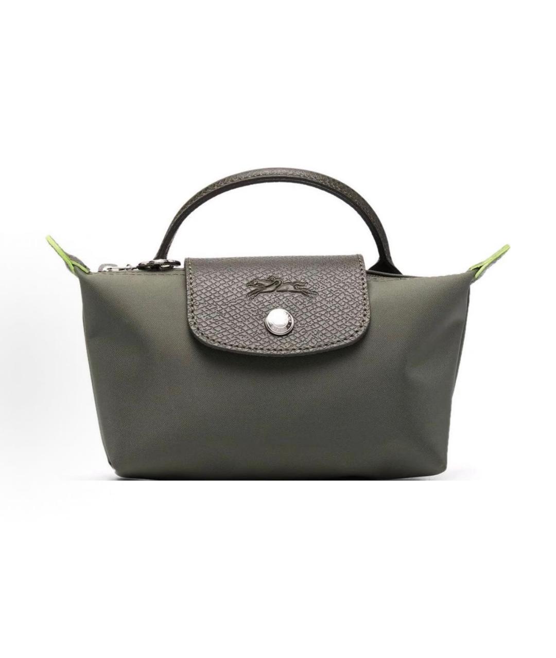 LONGCHAMP Хаки сумка с короткими ручками, фото 6
