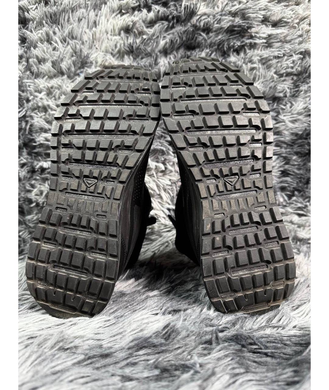 11 BY BORIS BIDJAN SABERI Черные текстильные высокие кроссовки / кеды, фото 4