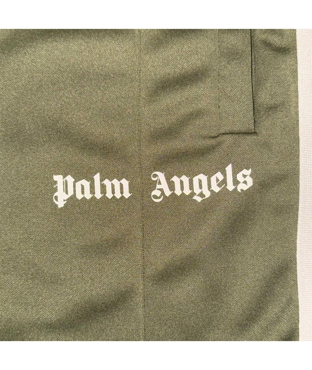PALM ANGELS Хаки полиэстеровые повседневные брюки, фото 3