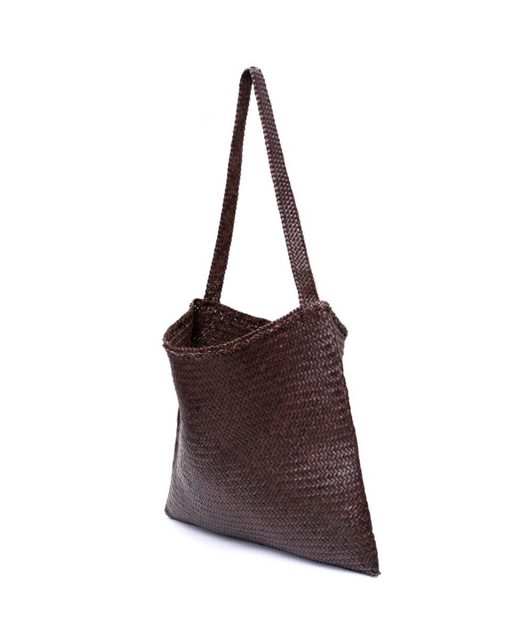 Dragon Diffusion Коричневая кожаная сумка через плечо, фото 2