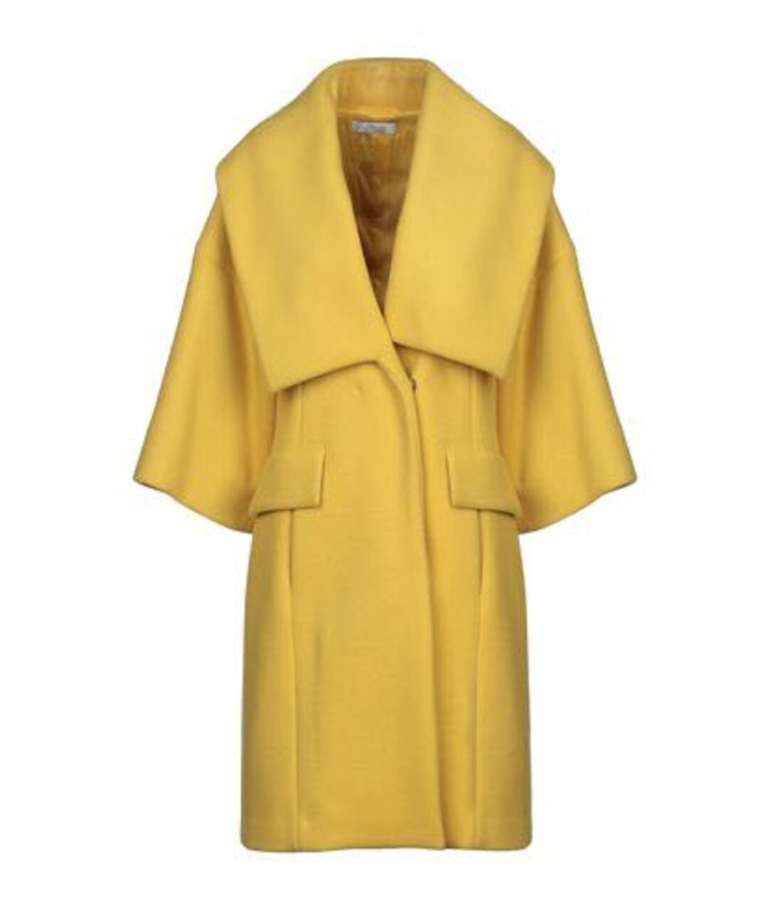 VERSACE COLLECTION Желтое шерстяное пальто, фото 6