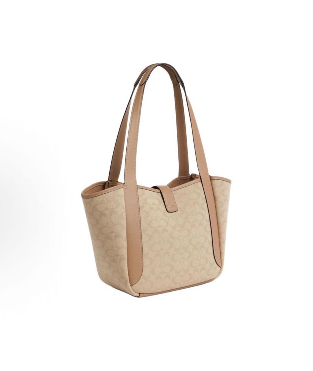 COACH Бежевая сумка тоут, фото 2