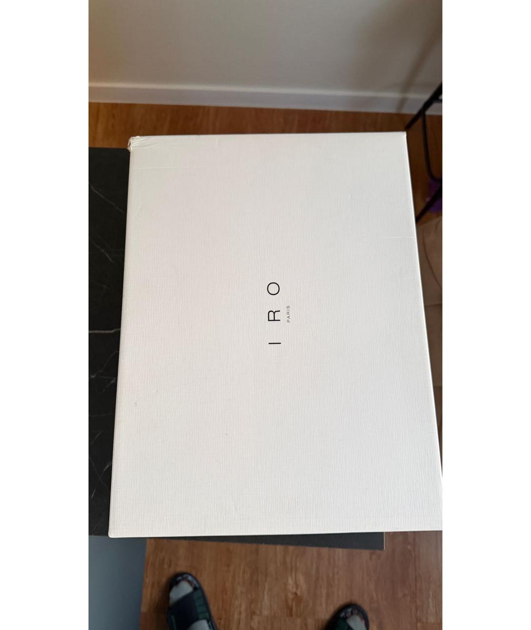 IRO Бежевые кожаные сапоги, фото 7