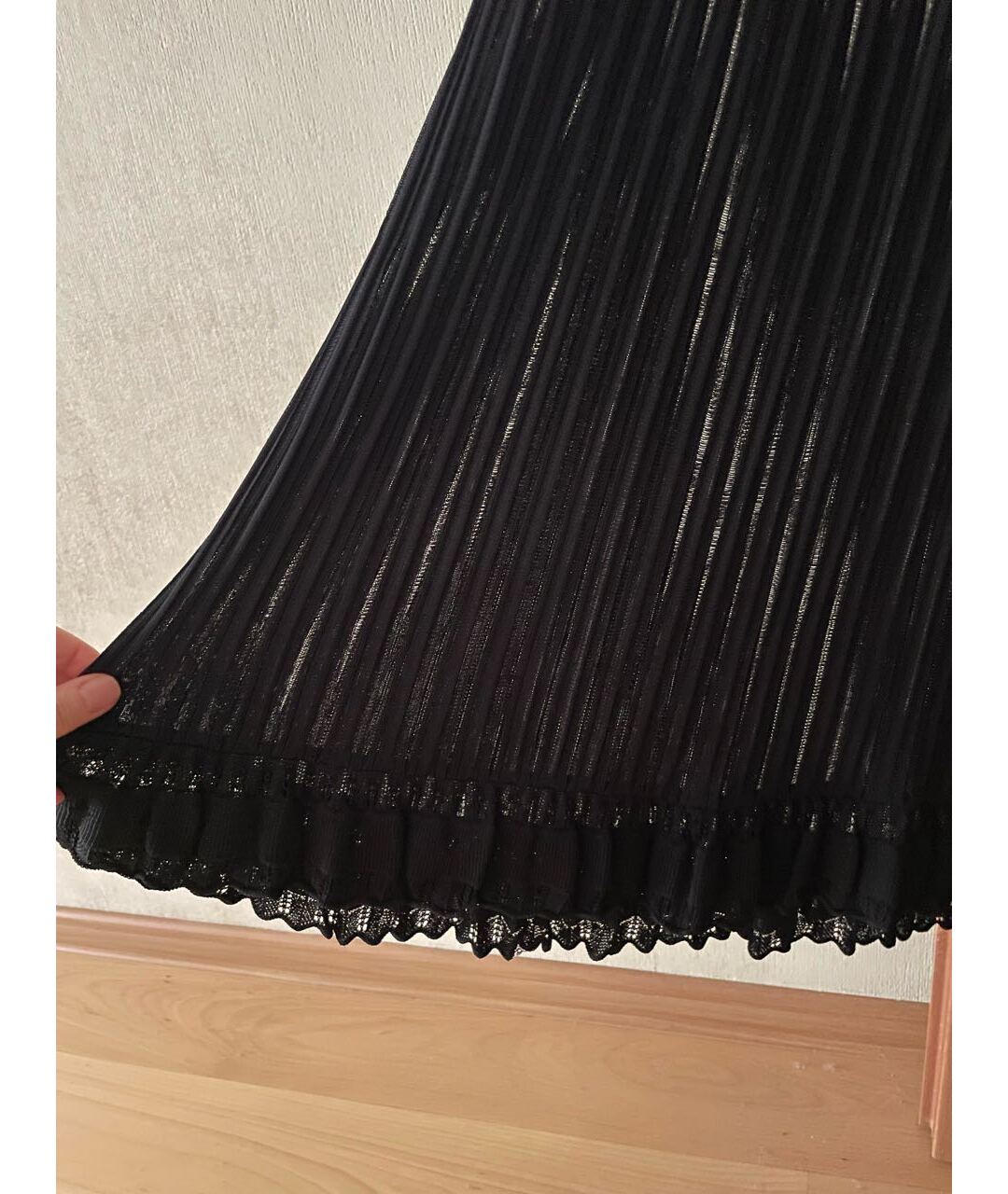 ALAIA Черное вискозное вечернее платье, фото 8