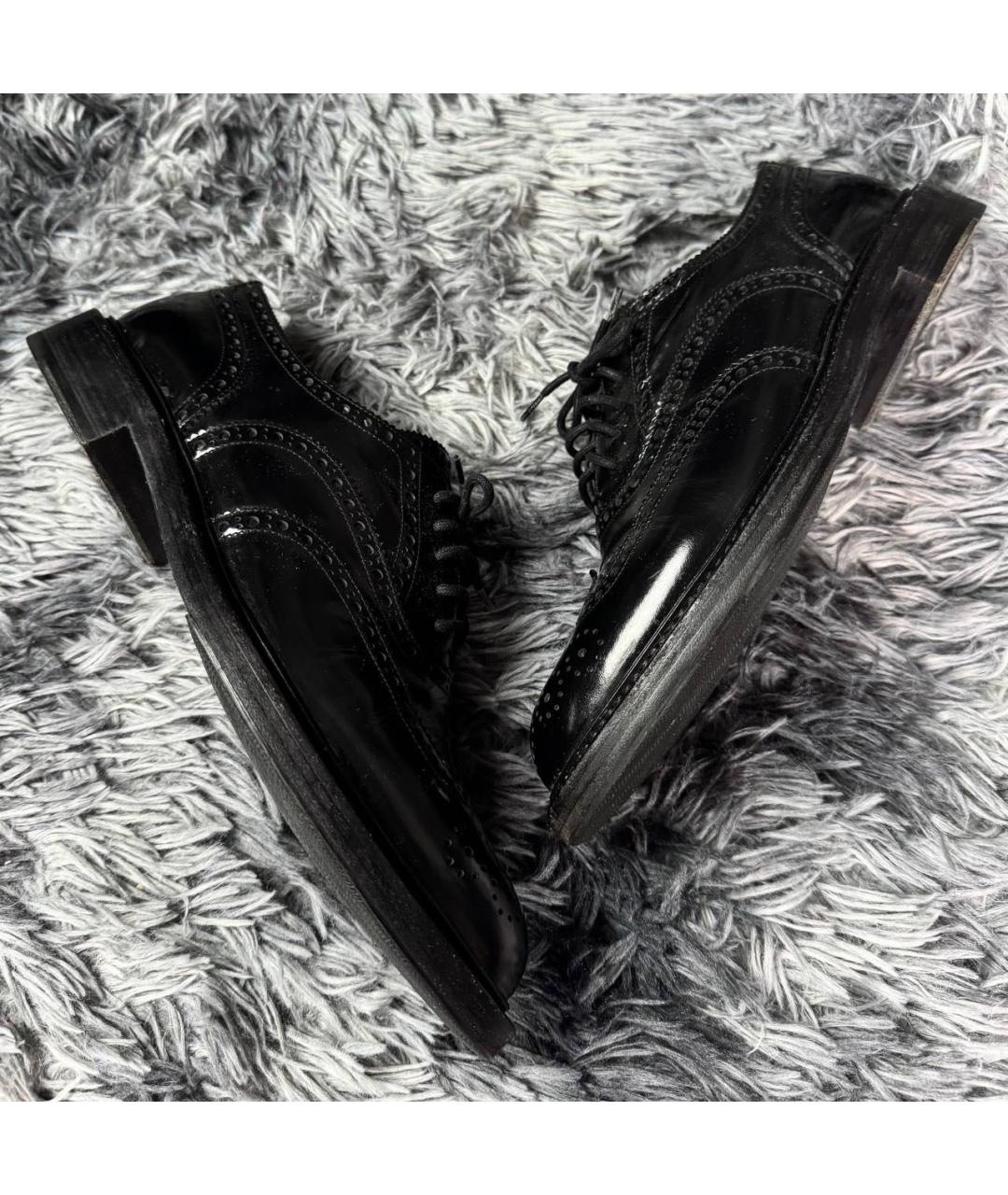 SAINT LAURENT Черные туфли из лакированной кожи, фото 7