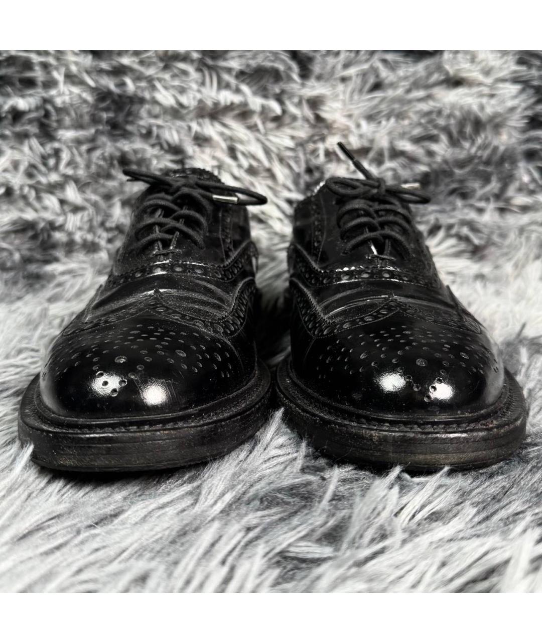 SAINT LAURENT Черные туфли из лакированной кожи, фото 3