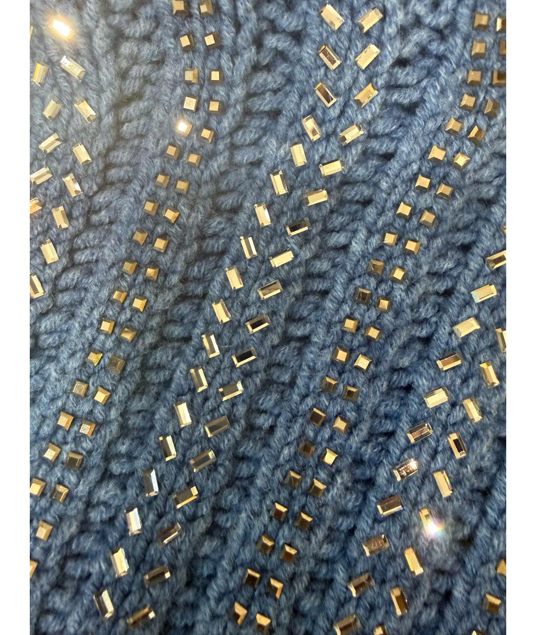 ERMANNO SCERVINO Синий джемпер / свитер, фото 4