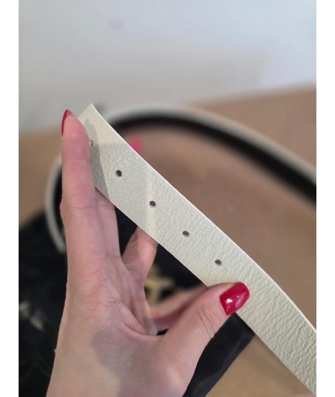 PINKO Бежевый кожаный ремень, фото 4