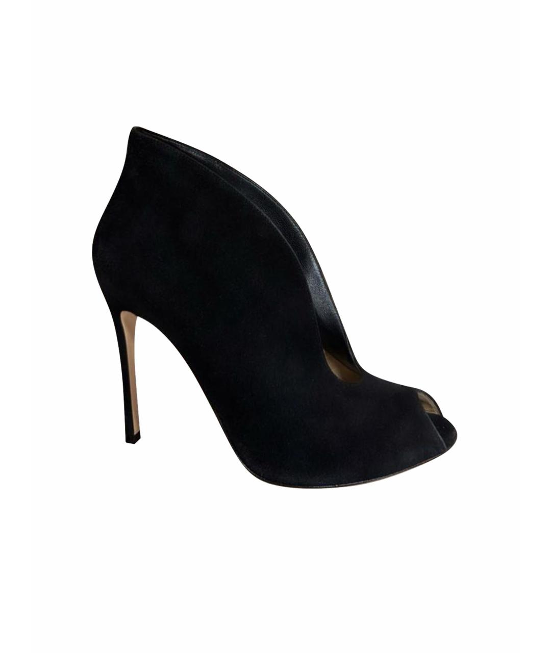 AQUAZZURA Синие текстильные ботильоны, фото 7