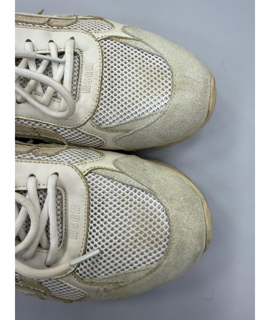 MSGM Бежевые низкие кроссовки / кеды, фото 9
