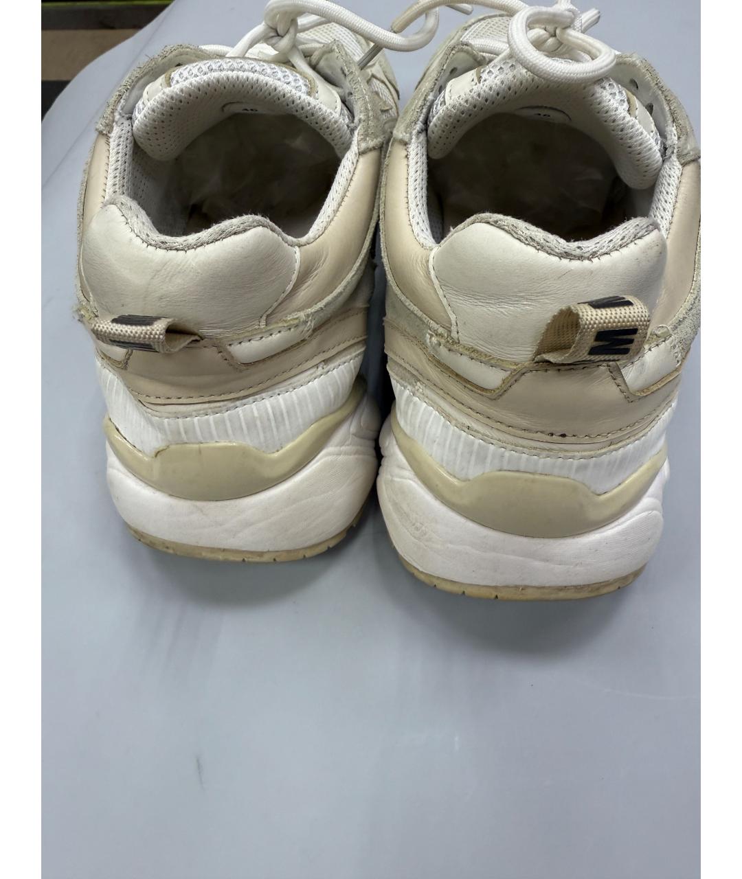 MSGM Бежевые низкие кроссовки / кеды, фото 7