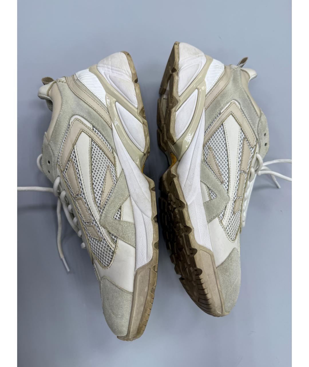 MSGM Бежевые низкие кроссовки / кеды, фото 5